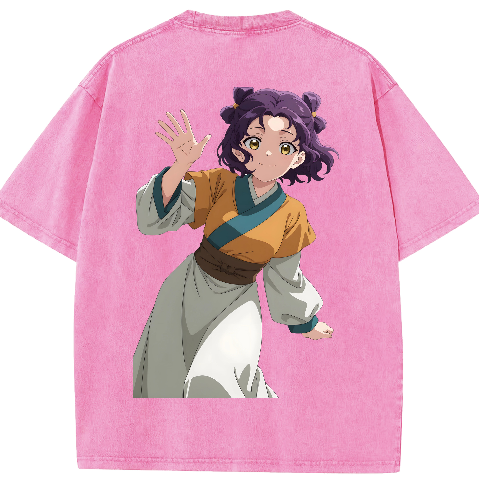（画像用） 薬屋のひとりごと The Apothecary Diaries 綿100% ヴィンテージ風 半袖Tシャツ（背面プリント）